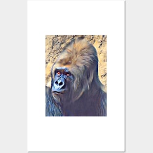 Western Lowland Gorilla Posters and Art